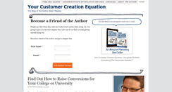Desktop Screenshot of customercreationequation.com