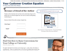 Tablet Screenshot of customercreationequation.com